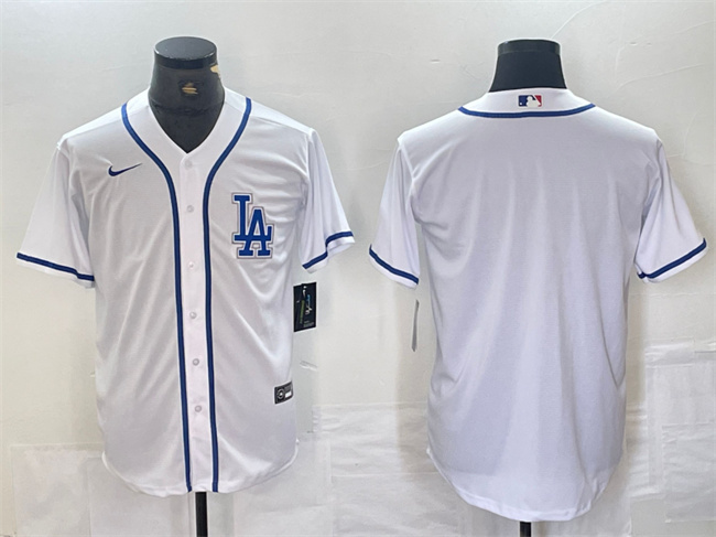 Los Angeles Dodgers Blank White Cool Base Stitched Jersey