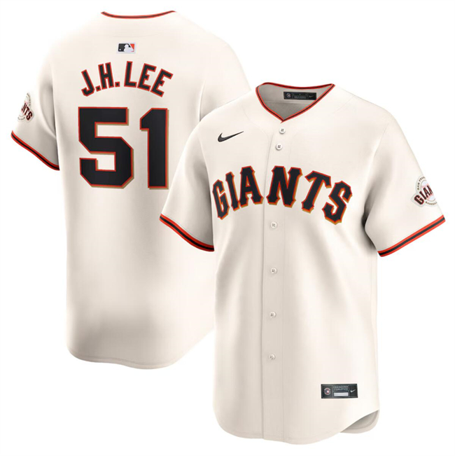 San Francisco Giants #51 Jung Hoo Lee Cream 2024 Home Limited Stitched Jersey
