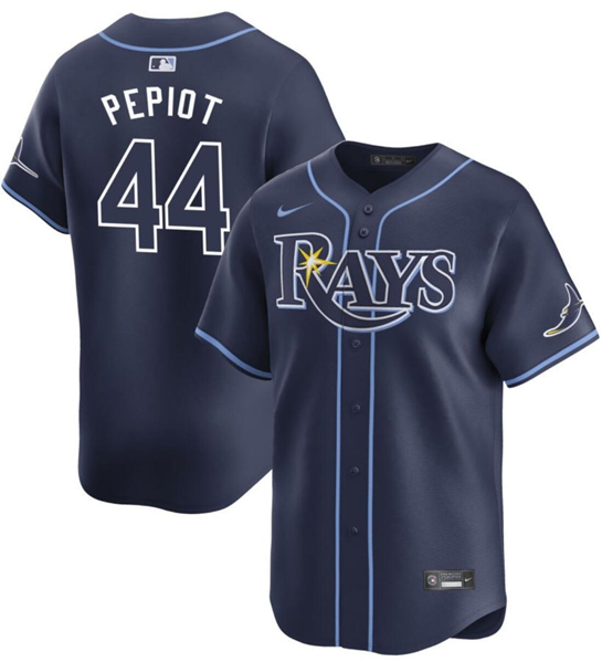Tampa Bay Rays #44 Ryan Pepiot Navy 2024 Away Limited Stitched Jersey