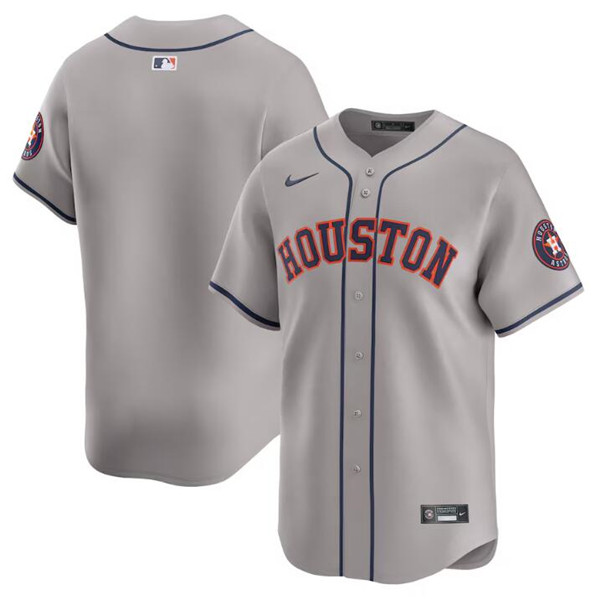 Houston Astros Blank Gray 2024 Away Limited Stitched Jersey