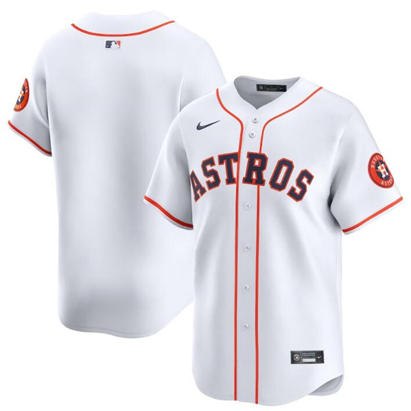 Houston Astros Blank White 2024 Home Limited Stitched Jersey