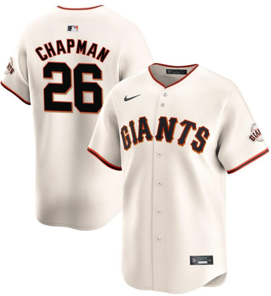 San Francisco Giants #26 Matt Chapman Cream 2024 Home Limited Stitched Jersey
