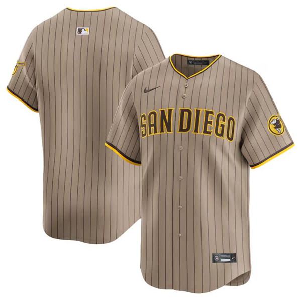 San Diego Padres Blank Tan 2024 Alternate Limited Stitched Jersey