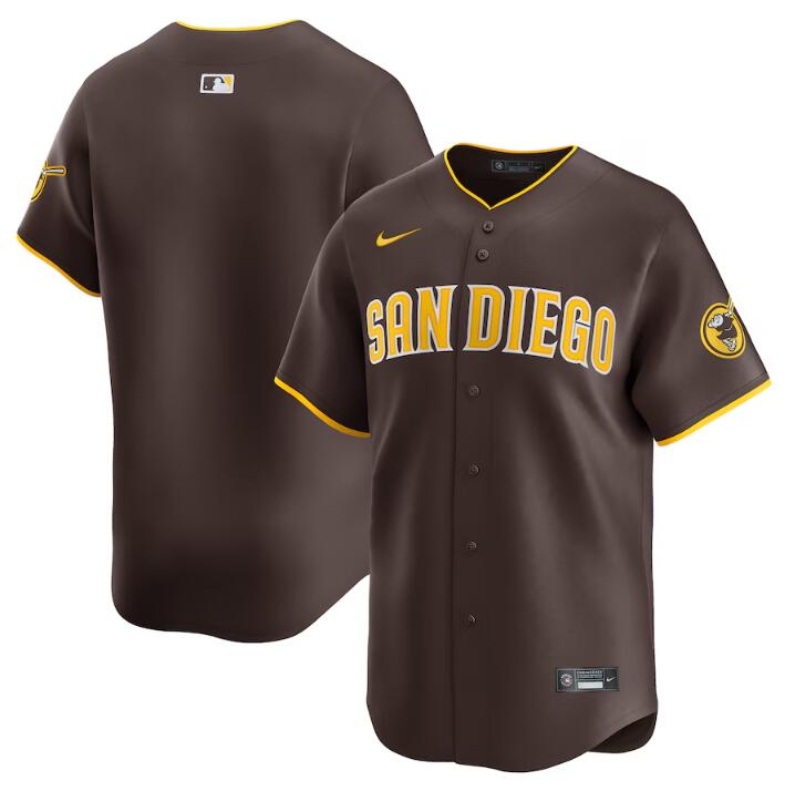 San Diego Padres Blank Brown 2024 Away Limited Stitched Jersey