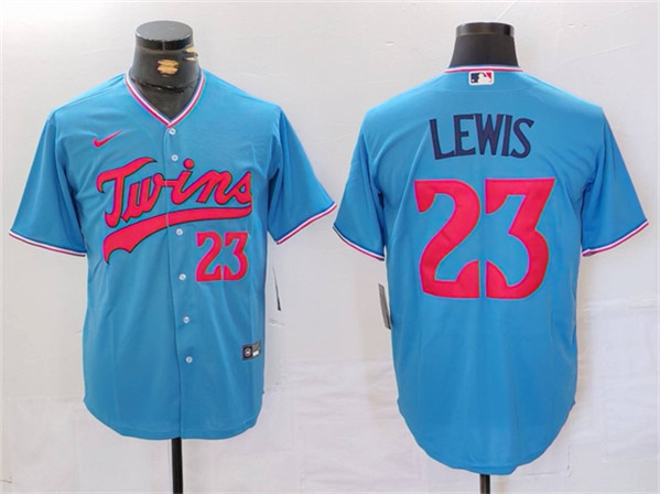 Minnesota Twins #23 Royce Lewis Blue Cool Base Stitched Jersey