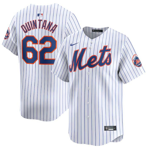 New York Mets #62 Jose Quintana White 2024 Home Limited Stitched Jersey