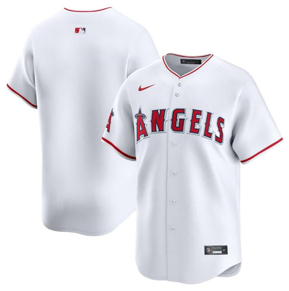 Los Angeles Angels Blank White Home Limited Stitched Jersey