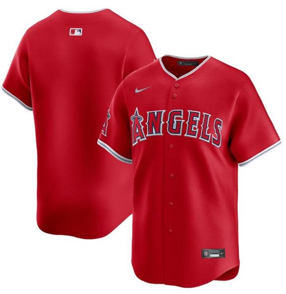 Los Angeles Angels Blank Red Alternate Limited Stitched Jersey