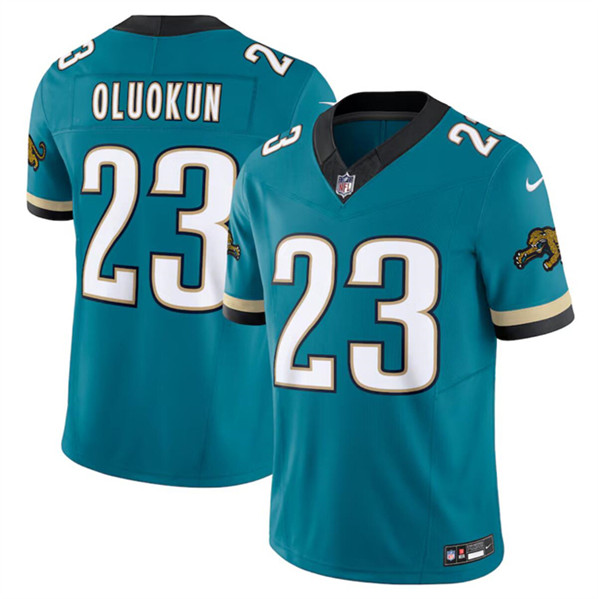 Jacksonville Jaguars #23 Foye Oluokun Teal 2024 F.U.S.E. Prowler Throwback Vapor Limited Stitched Jersey