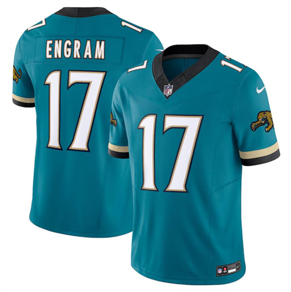 Jacksonville Jaguars #17 Evan Engram Teal 2024 F.U.S.E. Prowler Throwback Vapor Limited Stitched Jersey