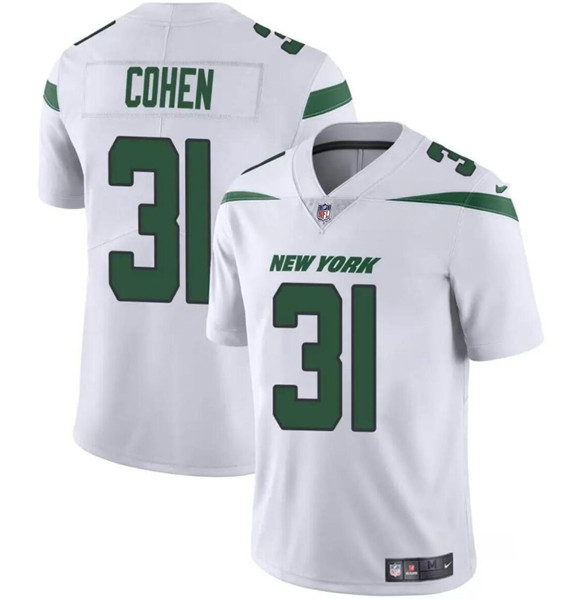New York Jets #31 Tarik Cohen White Vapor Untouchable Limited Stitched Jersey