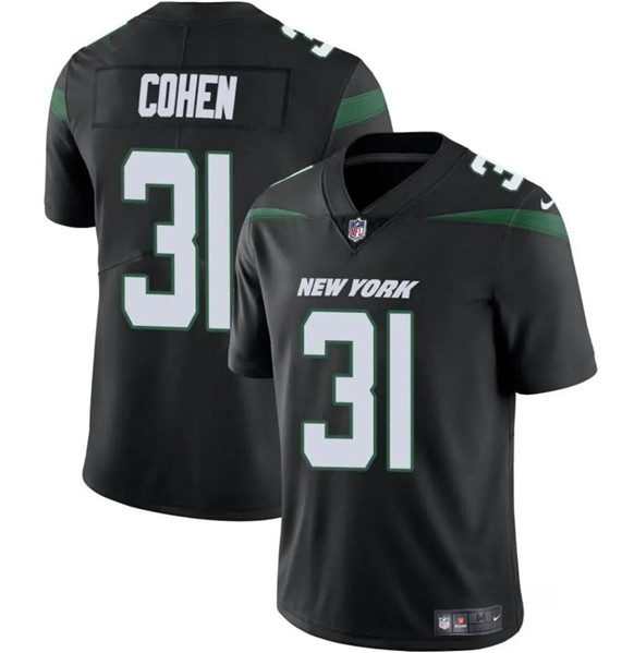 New York Jets #31 Tarik Cohen Black Vapor Untouchable Limited Stitched Jersey