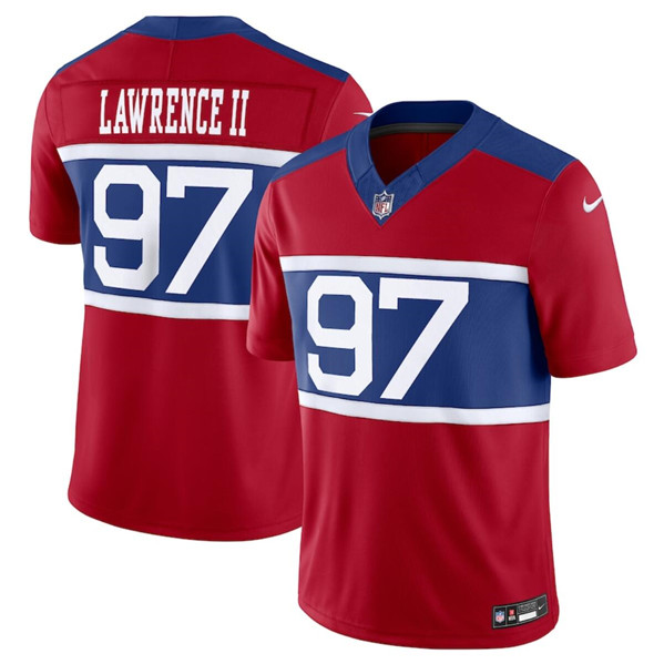 New York Giants #97 Dexter Lawrence II Century Red Alternate Vapor F.U.S.E. Limited Stitched Jersey