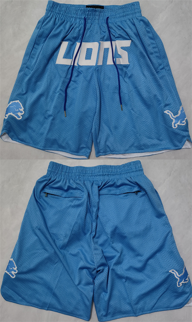 Detroit Lions Blue Shorts
