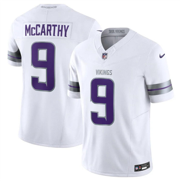 Minnesota Vikings #9 J.J. McCarthy White F.U.S.E. Winter Warrior Limited Stitched Jersey