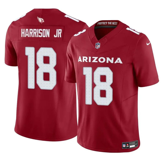 Arizona Cardinals #18 Marvin Harrison Jr Red 2024 Draft F.U.S.E. Vapor Untouchable Limited Stitched Jersey