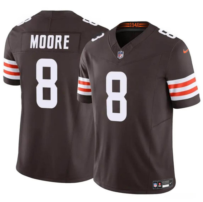 Cleveland Browns #8 Elijah Moore Brown 2023 F.U.S.E Vapor Limited Stitched Jersey