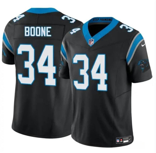 Carolina Panthers #34 Mike Boone Black 2024 F.U.S.E. Vapor Limited Stitched Jersey