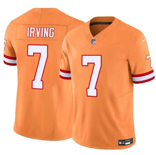 Tampa Bay Buccaneers #7 Bucky Irving Orange F.U.S.E. Throwback Limited Stitched Jersey