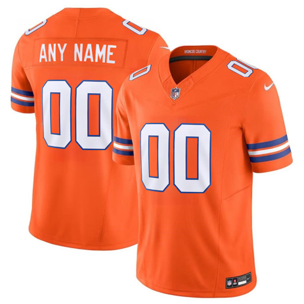 Denver Broncos Custom Orange Mile High Collection F.U.S.E. 1977 Throwback Vapor Limited Stitched Jersey