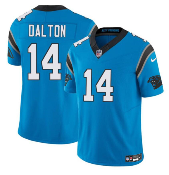 Carolina Panthers #14 Andy Dalton Blue 2024 F.U.S.E. Vapor Limited Stitched Jersey