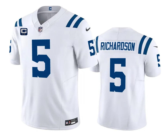 Indianapolis Colts #5 Anthony Richardson White 2024 F.U.S.E. With 2-Star C Patch Vapor Limited Stitched Jersey