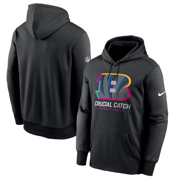 Cincinnati Bengals Black 2024 Crucial Catch Club Pullover Hoodie