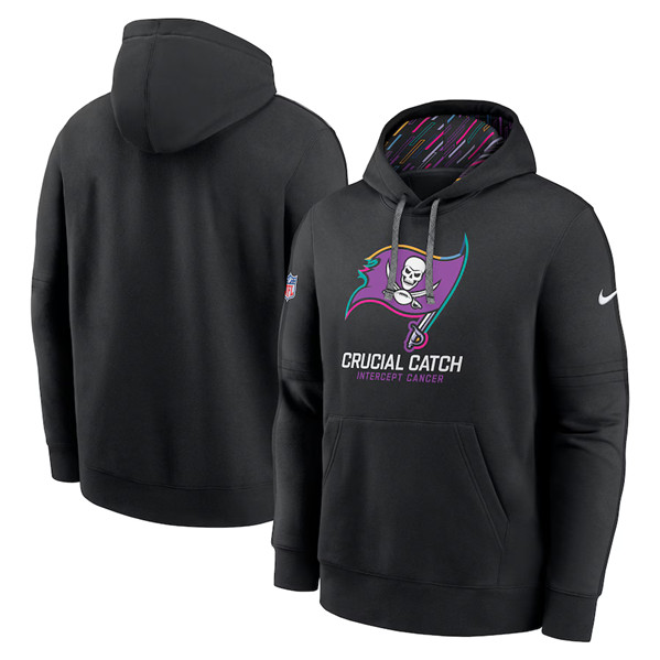 Tampa Bay Buccaneers Black 2024 Crucial Catch Club Pullover Hoodie