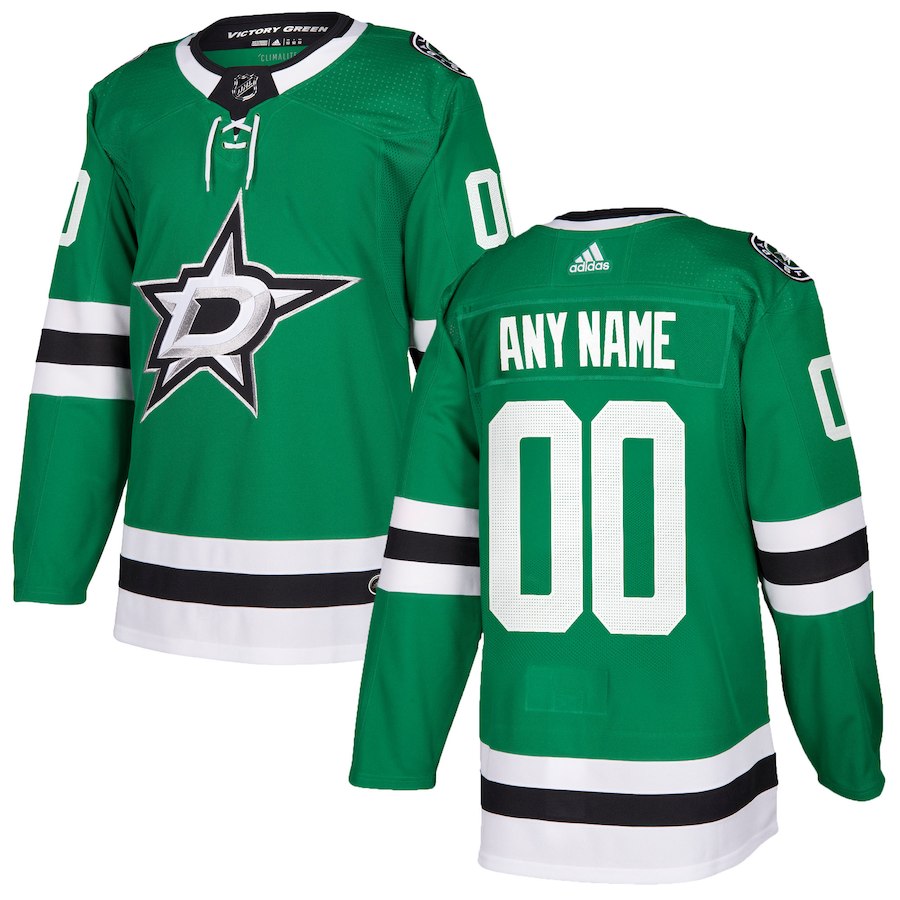 Dallas Stars Custom Name Number Green NHL Stitched Jersey
