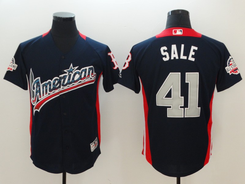 American League #41 Chris Sale Navy 2018 All-Star Game Home Run Derby Jersey