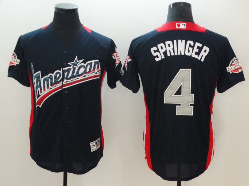 American League #4 George Springer Navy 2018 All-Star Game Home Run Derby Jersey