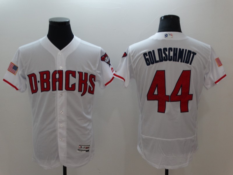 Arizona Diamondbacks #44 Paul Goldschmidt White Flexbase Stitched Jersey