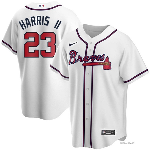 Atlanta Braves #23 Michael Harris II White Cool Base Stitched Baseball Jersey