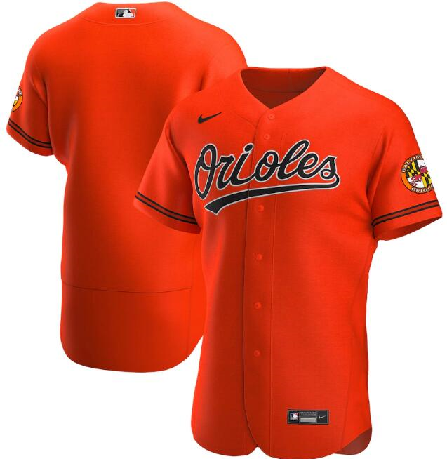 Baltimore Orioles Orange Flex Base Stitched Jersey