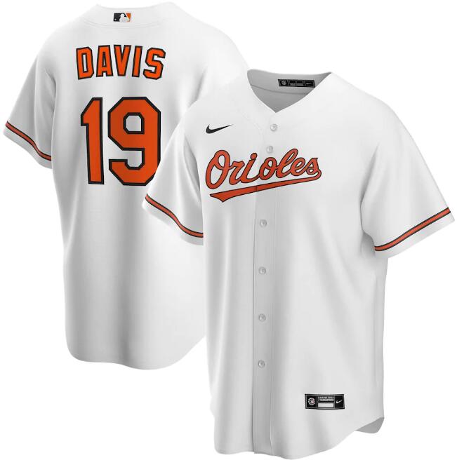 Baltimore Orioles White #19 Chris Davis Cool Base Stitched Jersey