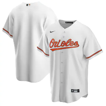 Baltimore Orioles Blank White Cool Base Stitched Jersey