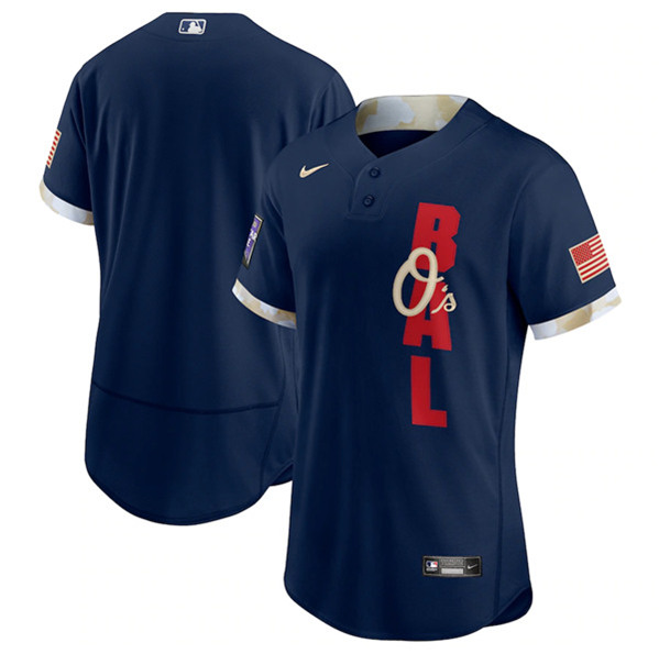 Baltimore Orioles Blank 2021 Navy All-Star Flex Base Stitched Jersey