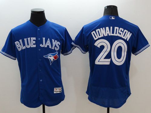 Blue Jays #20 Josh Donaldson Blue Flexbase Authentic Collection Stitched Jersey