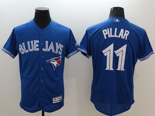 Blue Jays #11 Kevin Pillar Blue Flexbase Authentic Collection Stitched Jersey