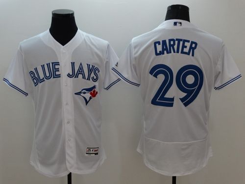 Blue Jays #29 Joe Carter White Flexbase Authentic Collection Stitched Jersey
