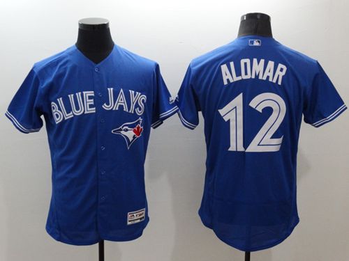 Blue Jays #12 Roberto Alomar Blue Flexbase Authentic Collection Stitched Jersey