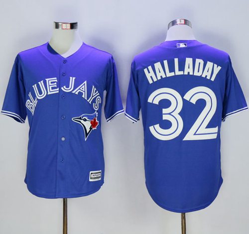 Blue Jays #32 Roy Halladay Blue New Cool Base Stitched Jersey