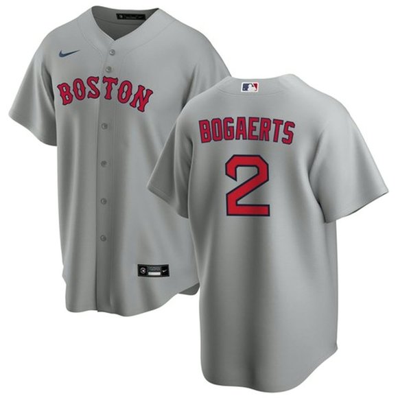Boston Red Sox #2 Xander Bogaerts Grey Cool Base Stitched Jersey
