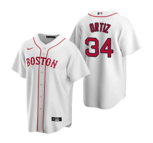 Boston Red Sox #34 David Ortiz White Cool Base Stitched Jersey