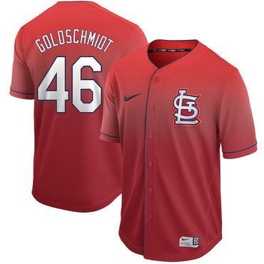 St. Louis Cardinals #46 Paul Goldschmidt Red Cool Base Drift Edition Stitched Jersey