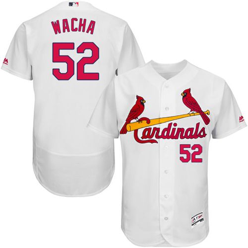 Cardinals #52 Michael Wacha White Flexbase Authentic Collection Stitched Jersey