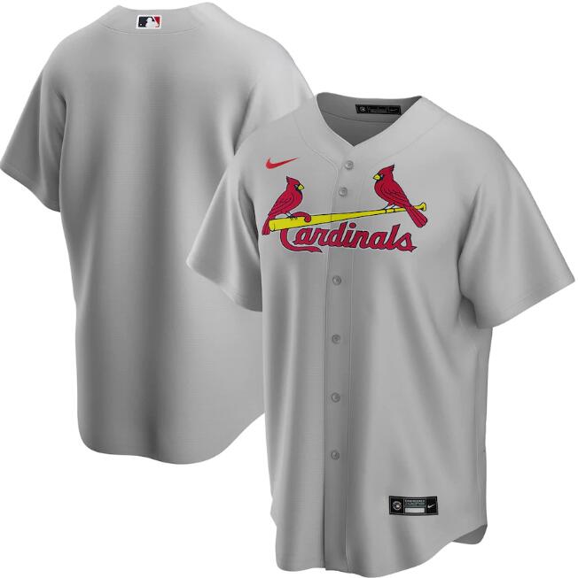 St. Louis Cardinals Grey Cool Base Stitched Jersey