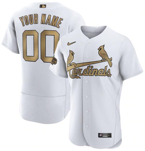 St. Louis Cardinals Active Player Custom White 2022 All-Star Flex Base Stitched Jersey