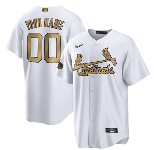 St. Louis Cardinals Active Player Custom 2022 All-Star Cool Base White Stitched Baseball Jersey
