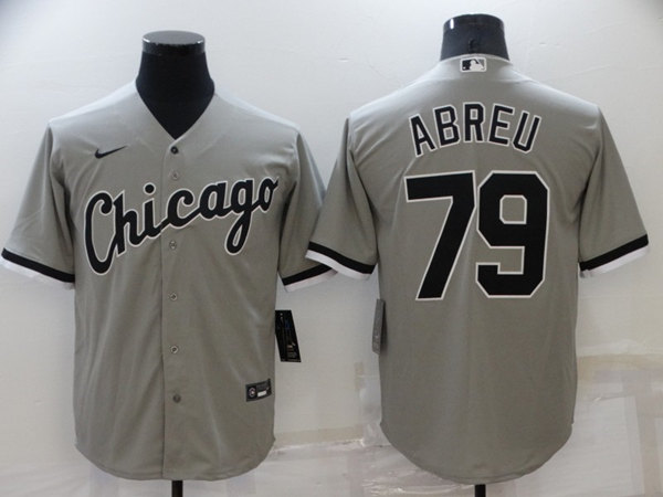 Chicago White Sox #79 Jose Abreu Grey Cool Base Stitched Jersey